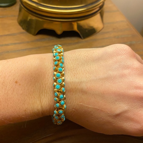 Stella & Dot Jewelry - Stella and dot twist teal bracelet
